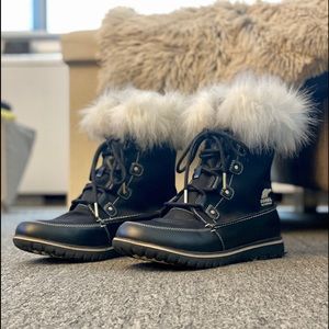 Sorel waterproof lace-up boots